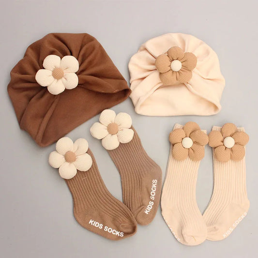 BlossomBabe Set - Sock and Hat love set