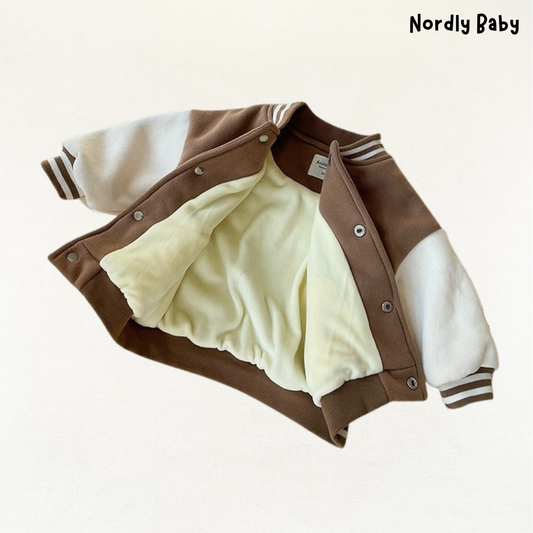 LilleChamp Jakke - Baby fleece casual baseballjakke