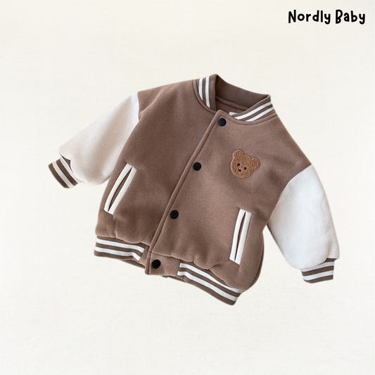 LilleChamp Jakke - Baby fleece casual baseballjakke